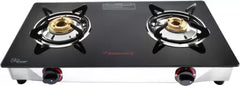 Butterfly Duo Plus 2B Glass Manual Gas Stove  (2 Burners)