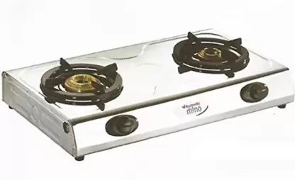 Butterfly Rhino Stainless Steel Manual Gas Stove  (2 Burners)