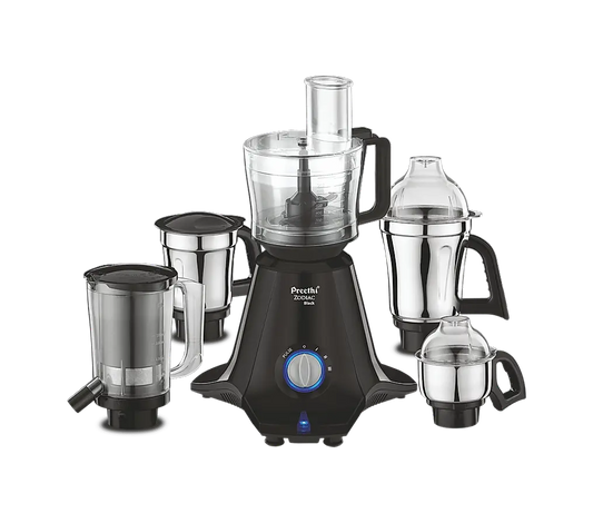 Preethi MG 261 Zodiac Black 750 W Juicer Mixer Grinder (5 Jars, Black)