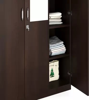 AKSHAY WARDROBE  3 DOOR with Mirror | 5YEAR WARRANTY