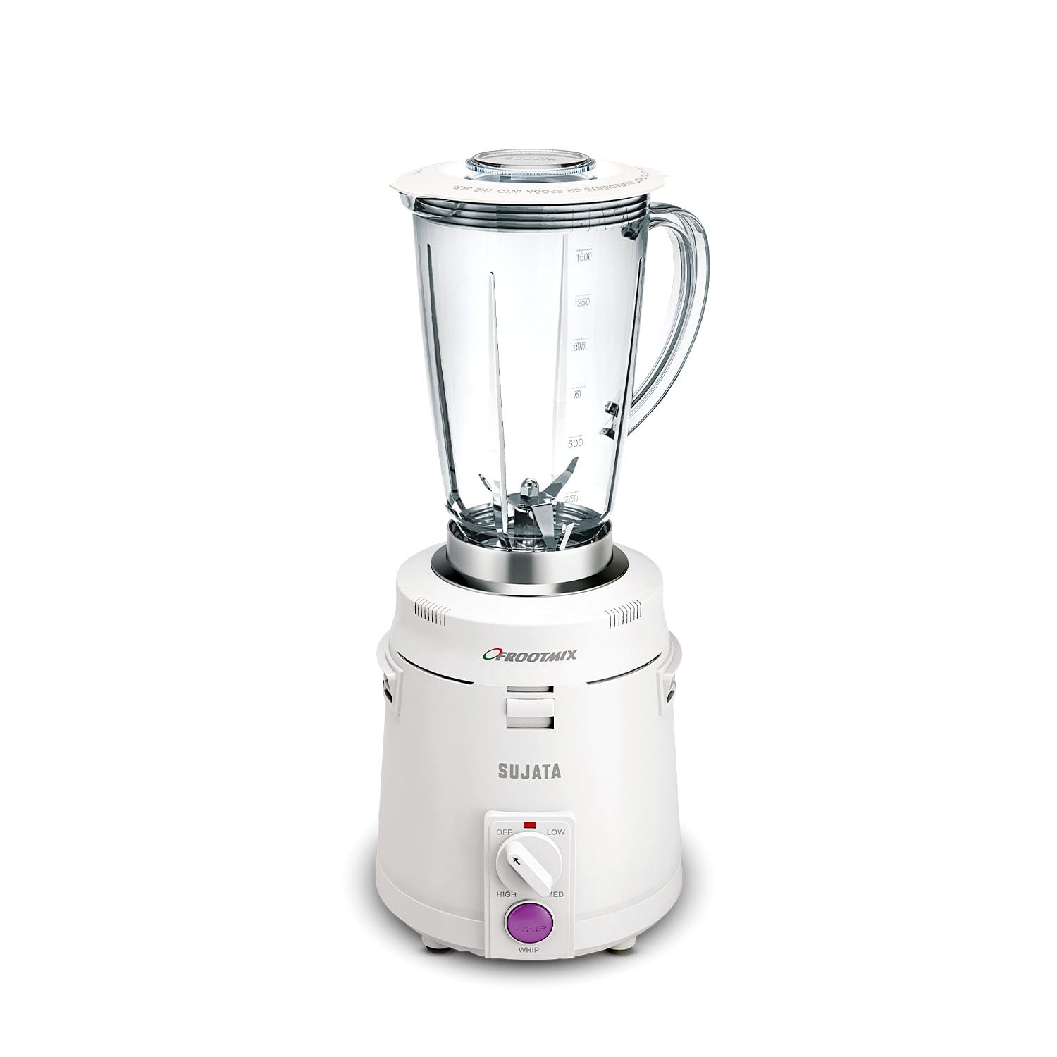 Sujata Polycarbonate Frootmix 900 Watts Smart Mixer Blender | 22000 Rotations Per Min | 90 Minutes Continuous Running | Versatile Jar 1750 Ml, White