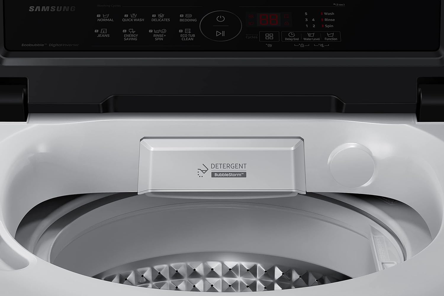 Samsung 7.0 5 star Fully Automatic Top Load Washing Machine Appliance (WA70BG4441BGTL,Light Gray)