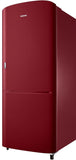 Samsung 183 L, 2 Star, Digital Inverter, Direct-Cool Single Door Refrigerator (RR20C11C2RH/HL, Scarlet Red, 2023 Model)