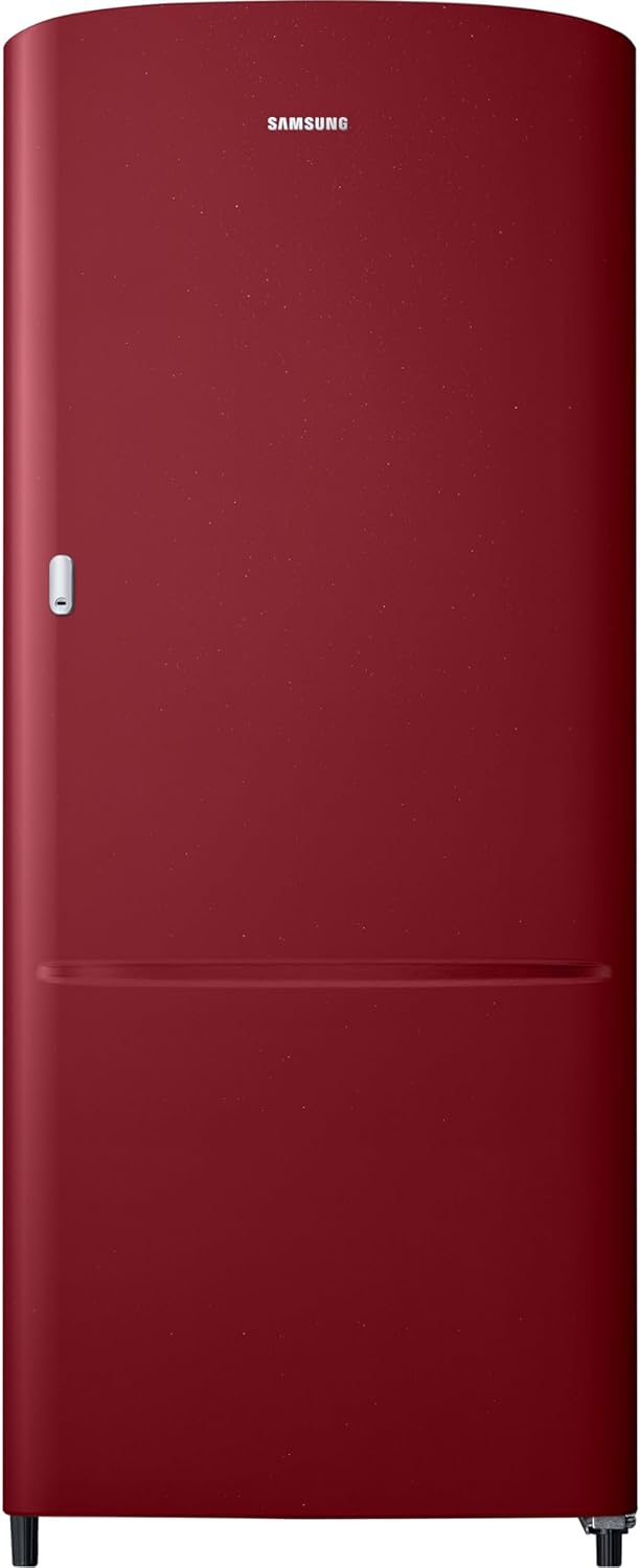 Samsung 183 L, 2 Star, Digital Inverter, Direct-Cool Single Door Refrigerator (RR20C11C2RH/HL, Scarlet Red, 2023 Model)