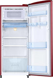 Samsung 183 L, 2 Star, Digital Inverter, Direct-Cool Single Door Refrigerator (RR20C11C2RH/HL, Scarlet Red, 2023 Model)