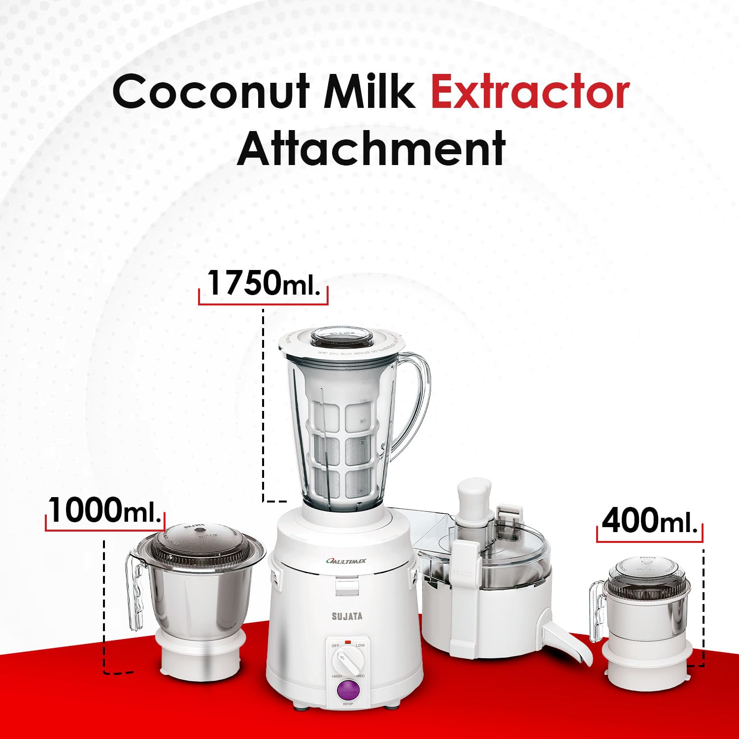 Sujata Multimix 900 W Juicer Mixer Grinder