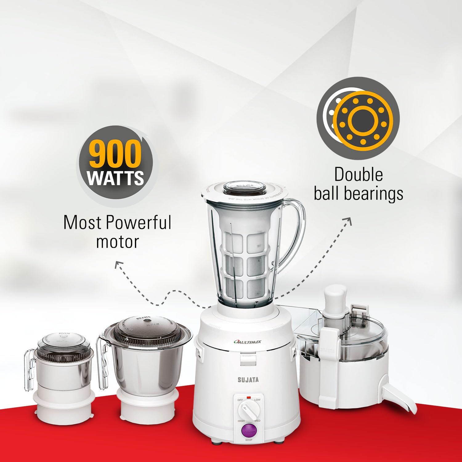 Sujata Multimix 900 W Juicer Mixer Grinder