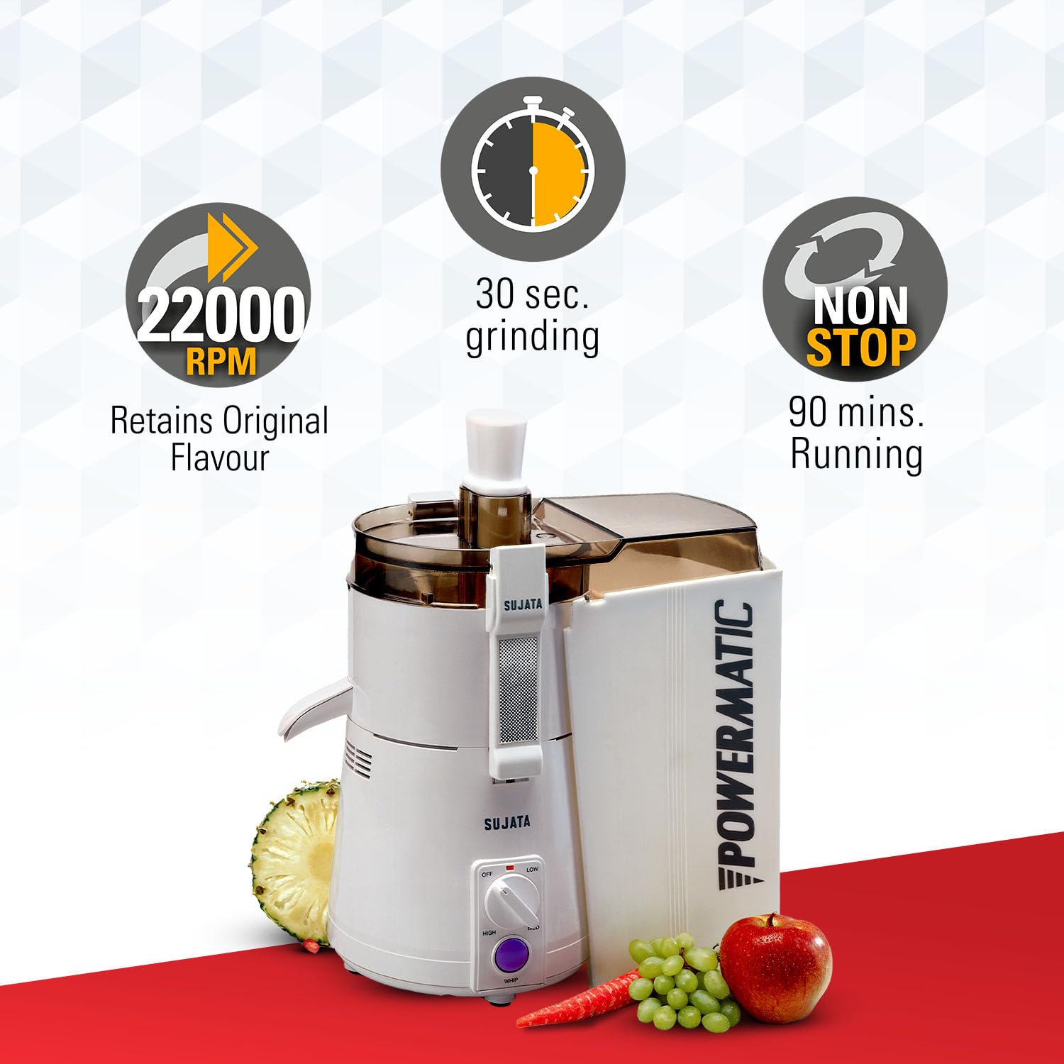 Sujata Powermatic 900 Watts Juicer