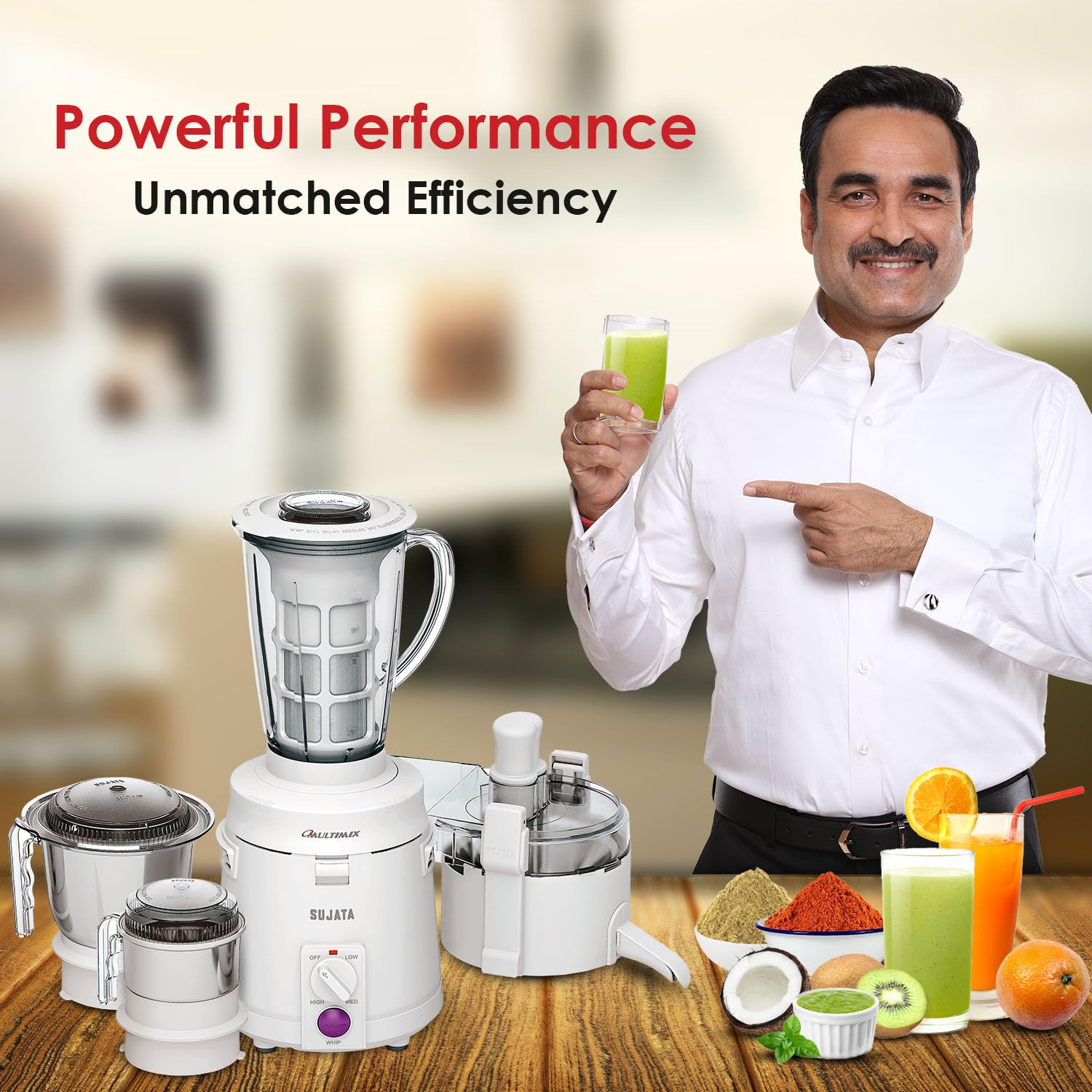 Sujata Multimix 900 W Juicer Mixer Grinder