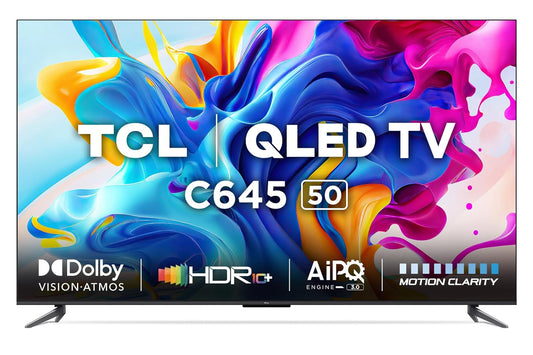 TCL 126 cm (50 inches) 4K Ultra HD Smart QLED Google TV 50C645