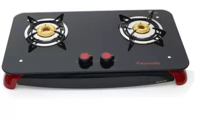 Butterfly Signature+ Glass Manual Gas Stove  (2 Burners)