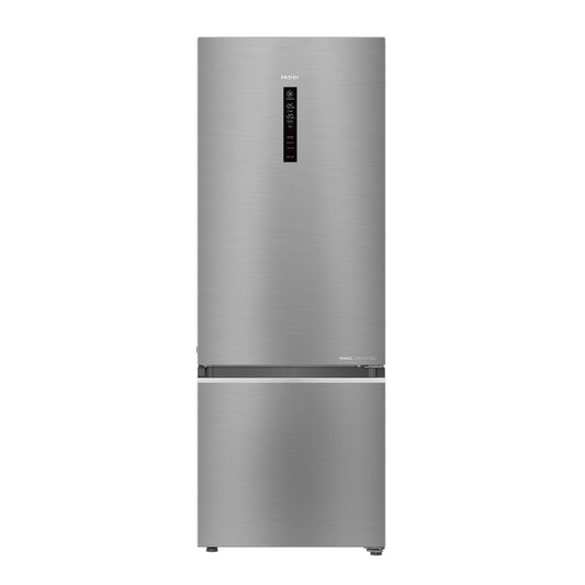 Haier 376 L Frost Free Double Door Bottom Mount 3 Star Convertible Refrigerator  (Inox Steel, HRB-3964CIS-E)