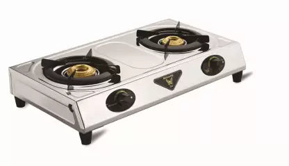 Butterfly Ace Stainless Steel Manual Gas Stove  (2 Burners)