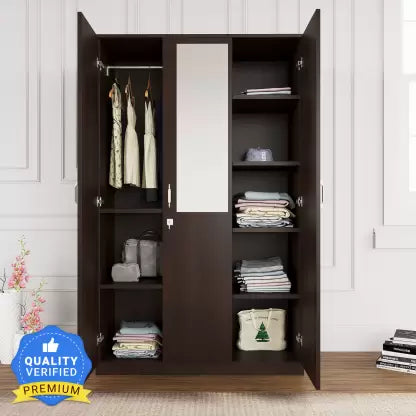 AKSHAY WARDROBE  3 DOOR with Mirror | 5YEAR WARRANTY