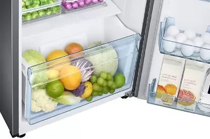 SAMSUNG 236 L Frost Free Double Door 2 Star Refrigerator  (Elegant Inox, RT28C3042S8)